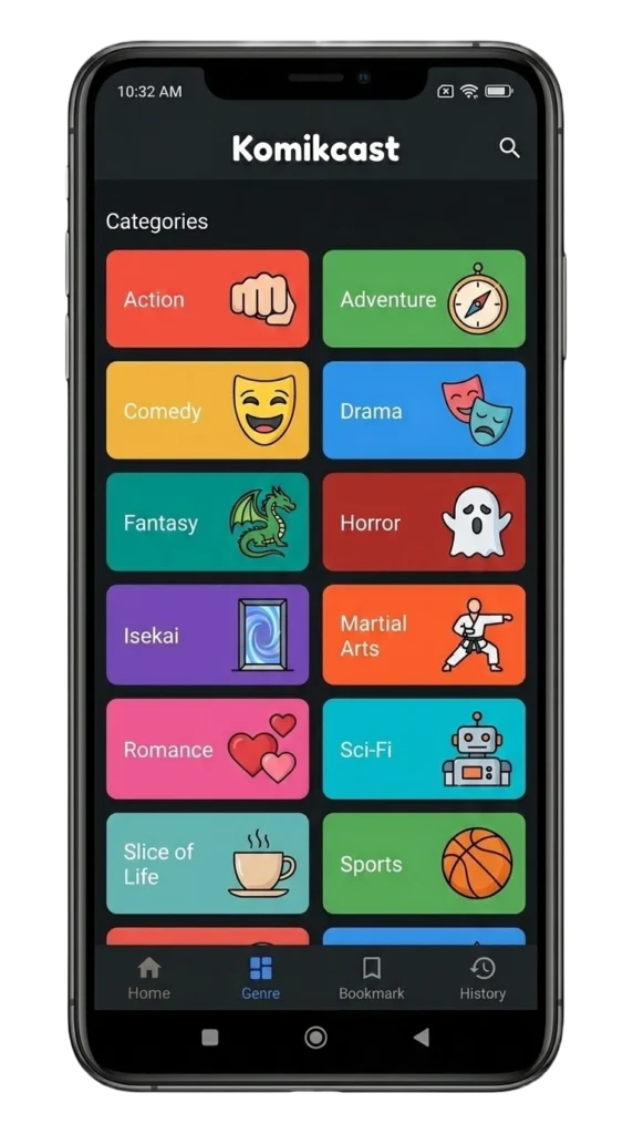 Komikcast app screenshot
